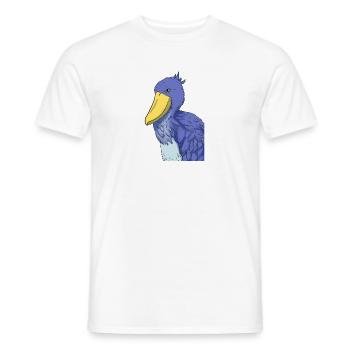 Bec-de-chaussure Ornithologue Forêt I Cadeau - T-shirt homme - blanc - Devant - AI Model Male 178 dark (178cm)