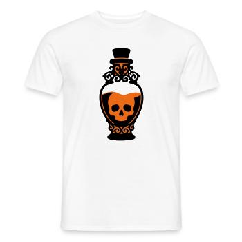 Totenkopf Giftflasche Grafik - Männer T-Shirt - Weiß - Vorne - AI Model Male 178 dark (178cm)