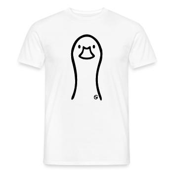 Gans Kopf - Männer T-Shirt - Weiß - Vorne - AI Model Male 178 dark (178cm)