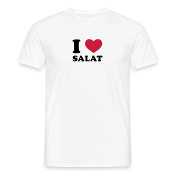 J'aime salade - T-shirt homme - blanc - Devant - AI Model Male 178 dark (178cm)