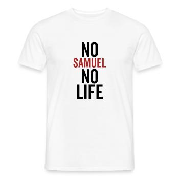 Kein Samuel Kein Leben - Männer T-Shirt - Weiß - Vorne - AI Model Male 178 dark (178cm)