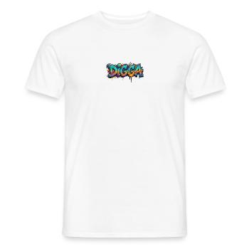 Digga Graffiti Neon Burst - T-shirt homme - blanc - Devant - AI Model Male 178 dark (178cm)