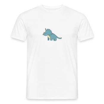 Geschenk Dinosaurier Fossil Kawaii Trex Comic Dino - Männer T-Shirt - Weiß - Vorne - AI Model Male 178 dark (178cm)