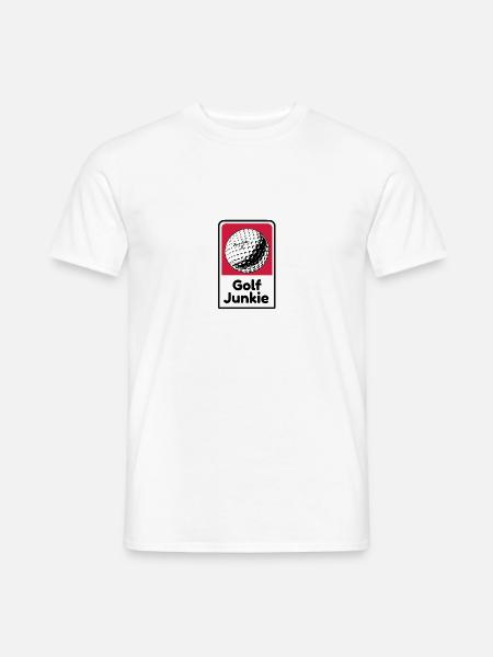Ich bin ein Golf Junkie! - Männer T-Shirt - Weiß