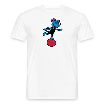 sportliche Maus 3 - Männer T-Shirt - Weiß - Vorne - AI Model Male 178 dark (178cm)