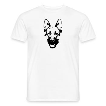 Schäferhund - Männer T-Shirt - Weiß - Vorne - AI Model Male 178 dark (178cm)