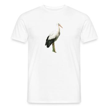 Storch - Männer T-Shirt - Weiß - Vorne - AI Model Male 178 dark (178cm)