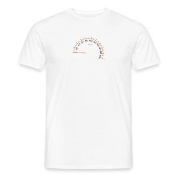 counter - Men's T-Shirt - white - Front - AI Model Male 178 dark (178cm)