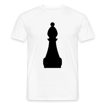 Schachfigur symbol - Männer T-Shirt - Weiß - Vorne - AI Model Male 178 dark (178cm)