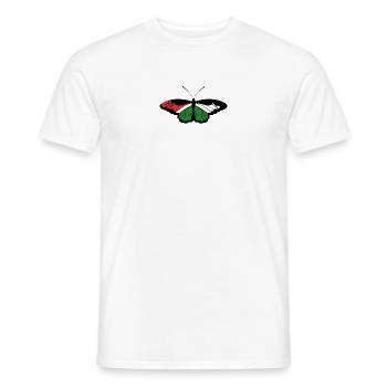 Papillon de Palestine - T-shirt homme - blanc - Devant - AI Model Male 178 dark (178cm)
