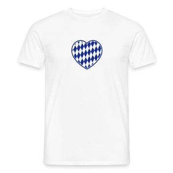 Wiesn Love Heart - - bière - o - T-shirt homme - blanc - Devant - AI Model Male 178 dark (178cm)
