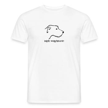 Irish Wolfhound - Männer T-Shirt - Weiß - Vorne - AI Model Male 178 dark (178cm)