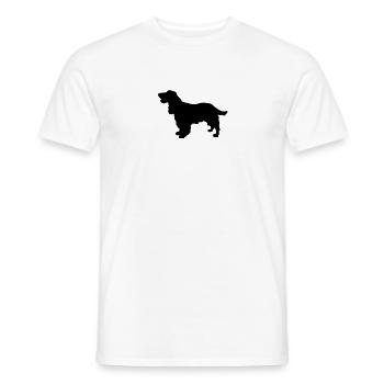 Cocker Spaniel chien - T-shirt homme - blanc - Devant - AI Model Male 178 dark (178cm)