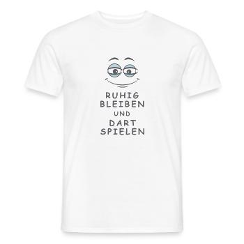Dart spielen - Männer T-Shirt - Weiß - Vorne - AI Model Male 178 dark (178cm)