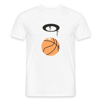 Basket-ball - T-shirt homme - blanc - Devant - AI Model Male 178 dark (178cm)