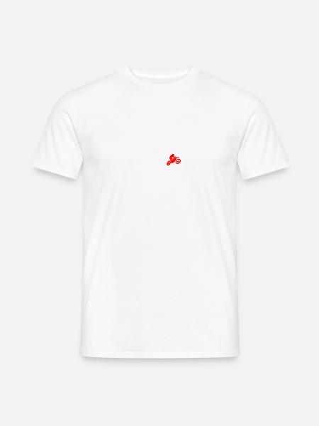 EVOLUTION moto motard moto-cross - T-shirt homme - blanc