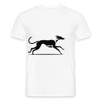 Elegantes Windhund Design - Männer T-Shirt - Weiß - Vorne - AI Model Male 178 dark (178cm)