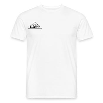 Ein Ski Ausflug in die Berge und in die Natur - Männer T-Shirt - Weiß - Vorne - AI Model Male 178 dark (178cm)