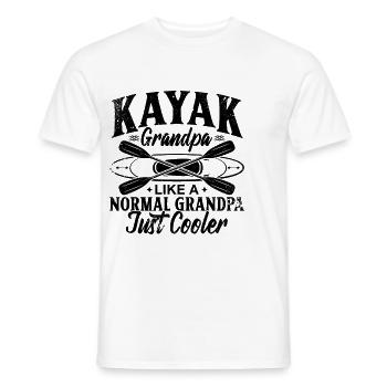 Kayak Papi comme un Papi normal juste plus frais - - T-shirt homme - blanc - Devant - AI Model Male 178 dark (178cm)
