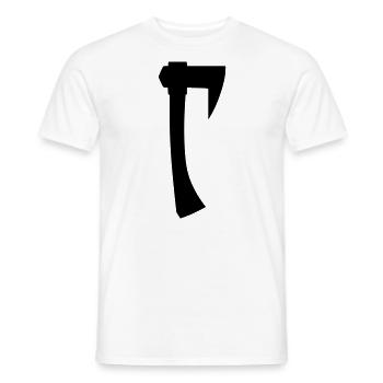 Axt - Männer T-Shirt - Weiß - Vorne - AI Model Male 178 dark (178cm)