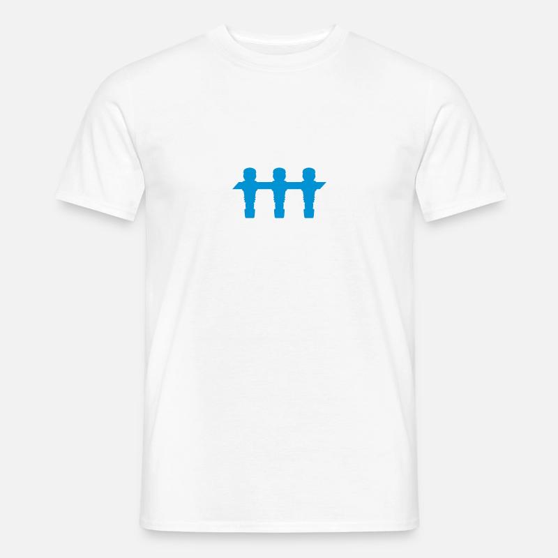 Kickerspieler - Kickershirt - Männer T-Shirt - Weiß