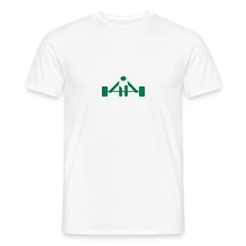 _weight_01 - Männer T-Shirt - Weiß - Vorne - AI Model Male 178 dark (178cm)