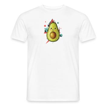 Avocado Vegan Environment - Men's T-Shirt - white - Front - AI Model Male 178 dark (178cm)