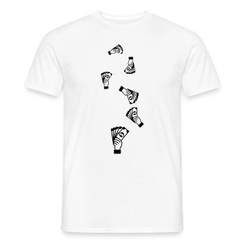 Money Money silhouette - Men's T-Shirt - white - Front - AI Model Male 178 dark (178cm)