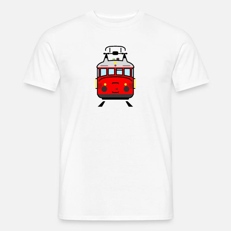 Schweizer Roter Blitz - Männer T-Shirt - Weiß