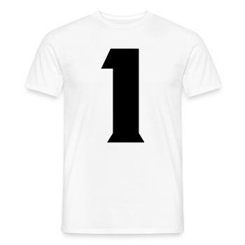 1 - T-shirt homme - blanc - Devant - AI Model Male 178 dark (178cm)