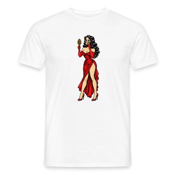 MAKABRE VANITAS REDLIPS - Männer T-Shirt - Weiß - Vorne - AI Model Male 178 dark (178cm)