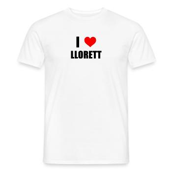 J’adore Llorett - T-shirt homme - blanc - Devant - AI Model Male 178 dark (178cm)