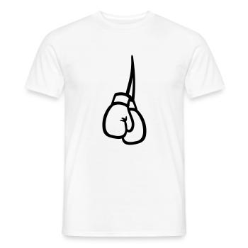 Boxe Gant - T-shirt homme - blanc - Devant - AI Model Male 178 dark (178cm)