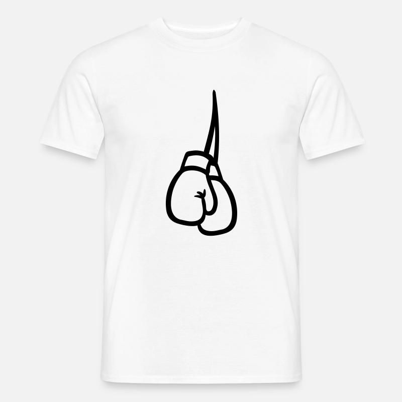 Boxen Boxhandschuhe - Männer T-Shirt - Weiß