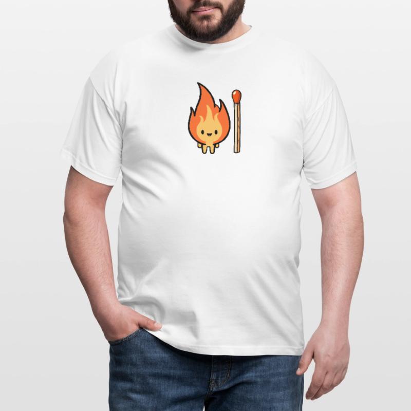 Fire Brigade Fire Devil Fire Head Match Men's T-Shirt
