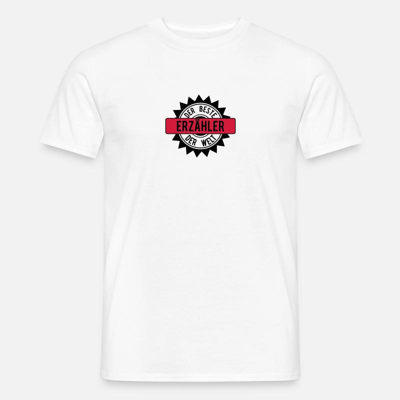 der beste erzaehler 2c - Männer T-Shirt - Weiß