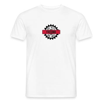 best friend 2c - Men's T-Shirt - white - Front - AI Model Male 178 dark (178cm)