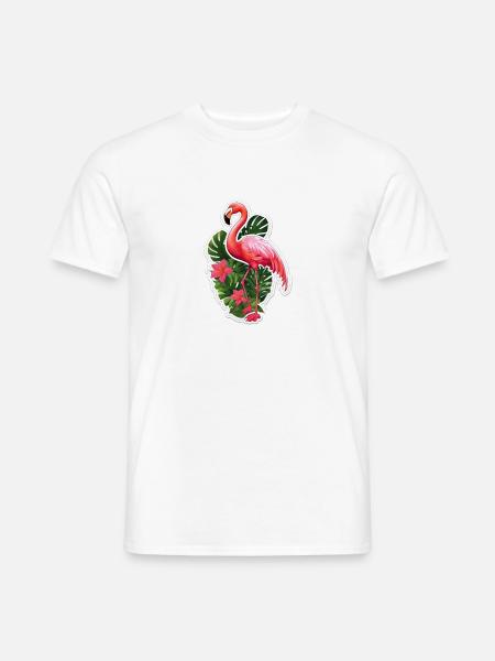 Flamingo - Men's T-Shirt - white