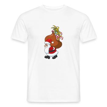 Noël père noël noël père noël - T-shirt homme - blanc - Devant - AI Model Male 178 dark (178cm)