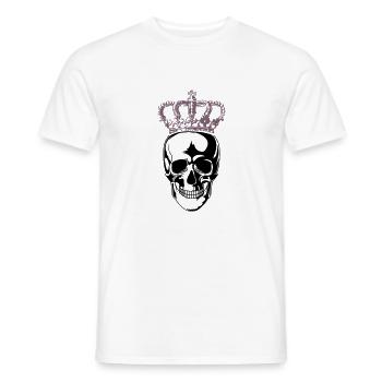 Roi Crâne - T-shirt homme - blanc - Devant - AI Model Male 178 dark (178cm)