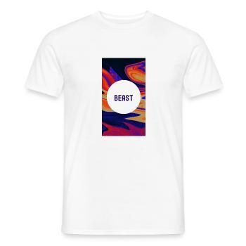Beast Motivational : Libérez votre pouvoir intérieur - T-shirt homme - blanc - Devant - AI Model Male 178 dark (178cm)