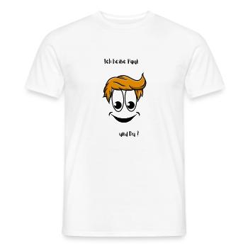 Design Paul von R.St - Männer T-Shirt - Weiß - Vorne - AI Model Male 178 dark (178cm)