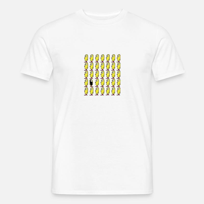 Think different! Vögel Küken - Männer T-Shirt - Weiß