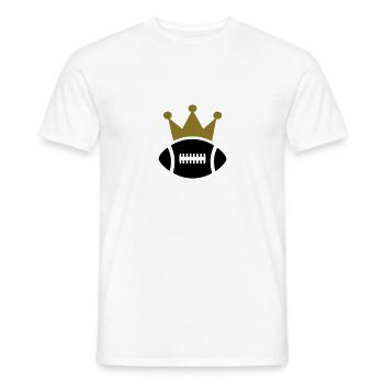 Football - T-shirt uomo - bianco - Fronte - AI Model Male 178 dark (178cm)