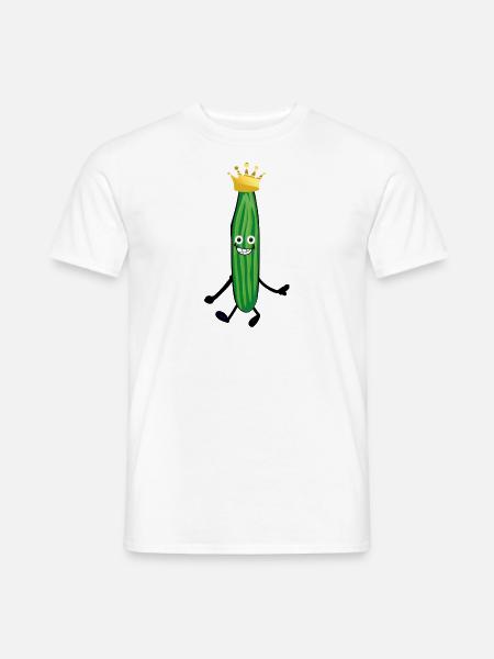 Concombres,Prince,Concombres,Concombre,Concombre,Concombre,Concombre,Couronne - T-shirt homme - blanc