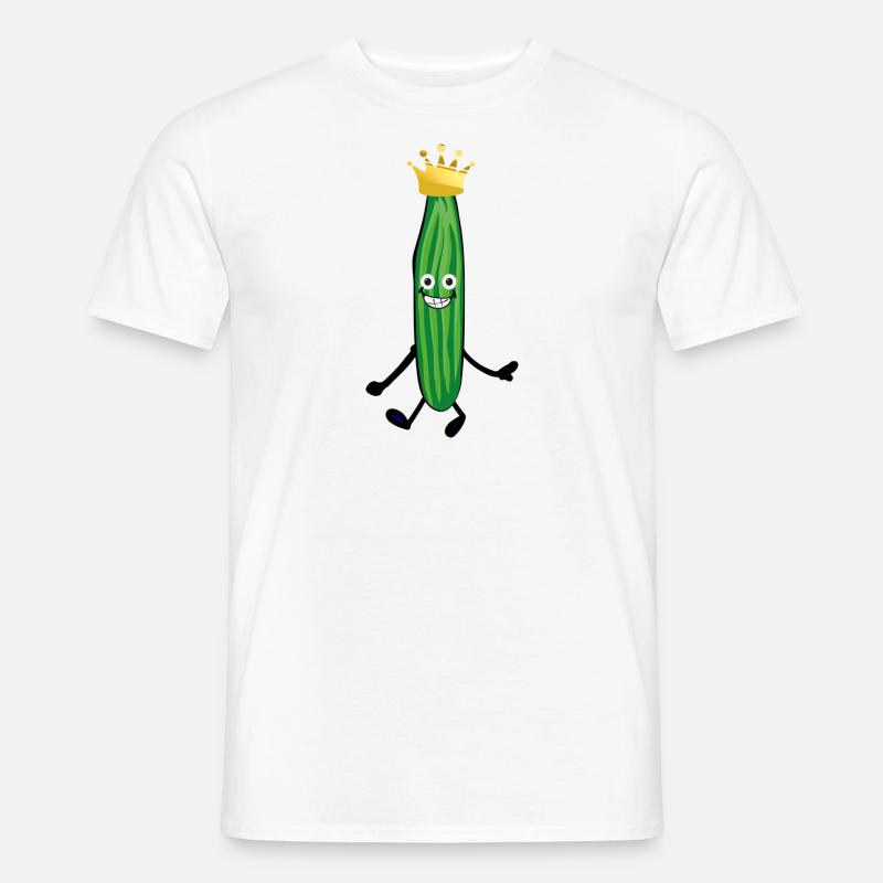 Concombres,Prince,Concombres,Concombre,Concombre,Concombre,Concombre,Couronne - T-shirt homme - blanc