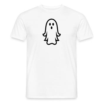 Ghost - Men's T-Shirt - white - Front - AI Model Male 178 dark (178cm)