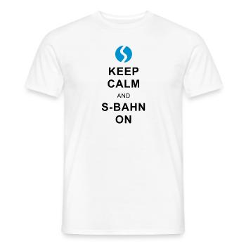 S Bahn 01 - Männer T-Shirt - Weiß - Vorne - AI Model Male 178 dark (178cm)