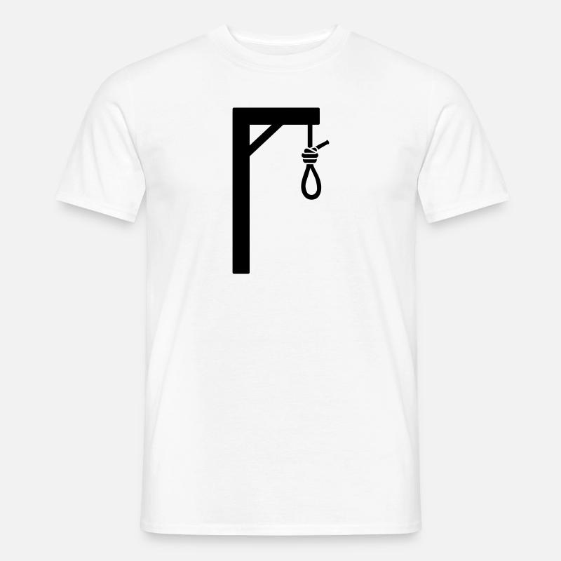 Galgen - Männer T-Shirt - Weiß