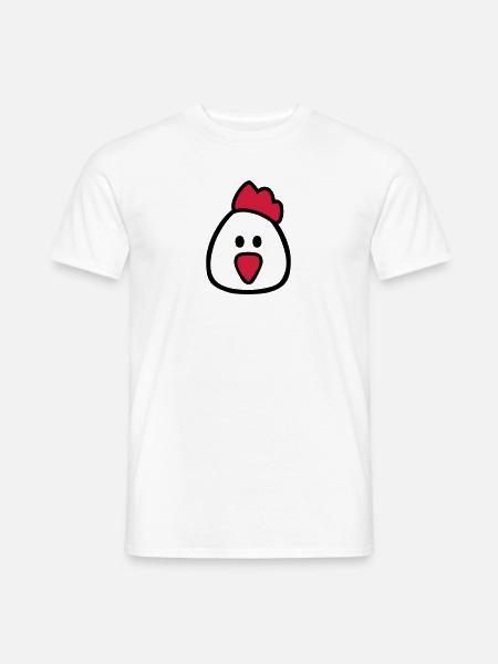 Gallina - T-shirt uomo - bianco